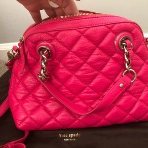 Kate Spade Pink Purse w/carry and crossbody straps